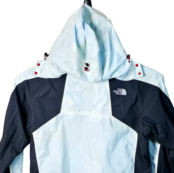 The North Face Mens XL White Black Hooded HyVent‎ Jacket (F11 AUET)